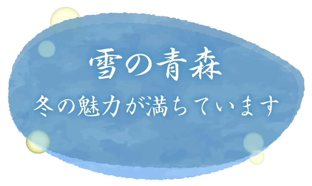 雪の青森 冬の魅力が満ちています